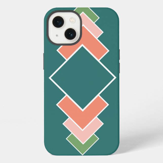 Repeating Diamonds  iPhone Case (Back)