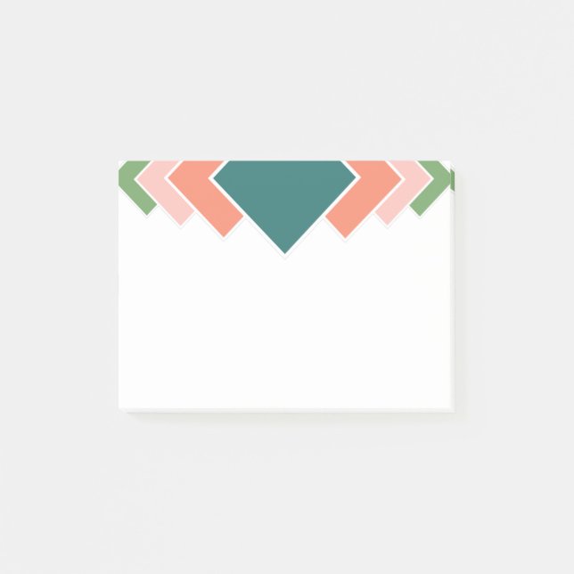 Repeating Diamonds Post-it Notes (Front)