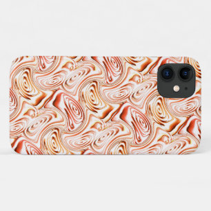 Repeating forming some reddish flower or butterfly iPhone 11 case