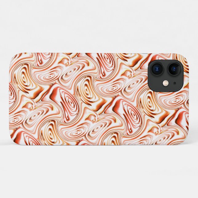 Repeating forming some reddish flower or butterfly Case-Mate iPhone case (Back (Horizontal))