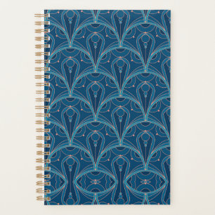 Repeating geometric Art Deco pattern Planner