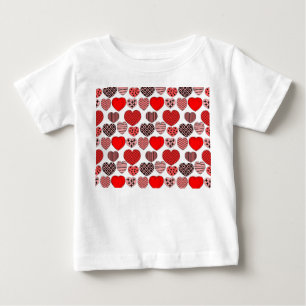 Repeating Hearts Baby T-Shirt