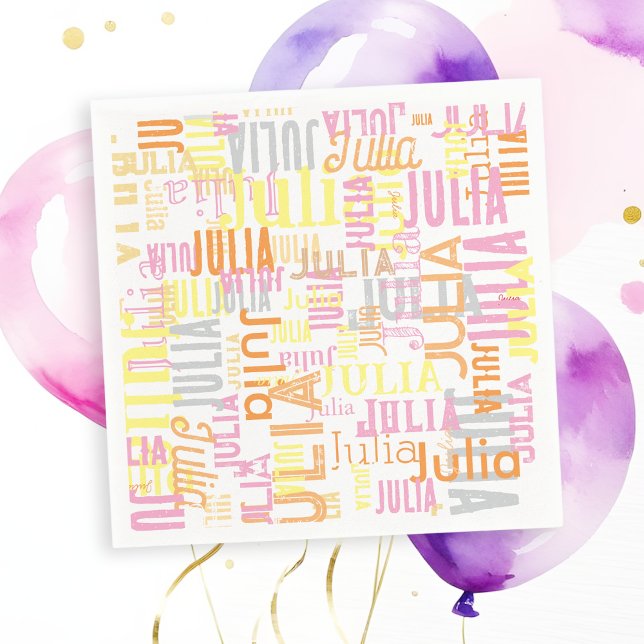 Repeating Her Name | Colourful Napkin (Creator Uploaded)