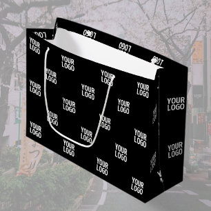 Repeating Image, Design or Company Business Logo Large Gift Bag