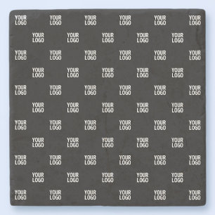Repeating Image, Design or Company Business Logo Stone Coaster