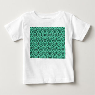 Repeating Mint Green Ovals Baby T-Shirt