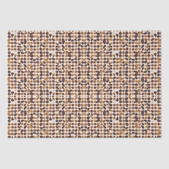 Repeating mosaic patterns and graphics to decorate tissue paper (Front)