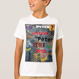 Repeating NAME KIDS Empowering Word T-shirt