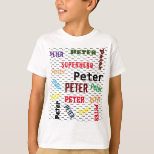 Repeating NAME KIDS Empowering Word T-shirt