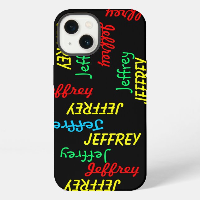  Repeating Names, Personalized iPhone Case (Back)