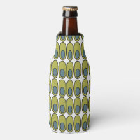Repeating Olive Green and Grey Ovals