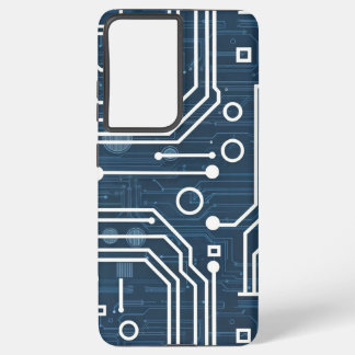 repeating pattern that resembles electronic circui samsung galaxy case