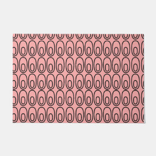 Repeating Salmon Ovals Doormat
