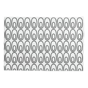 Repeating White Ovals Pillowcase