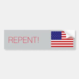 REPENT BUMPER STICKER