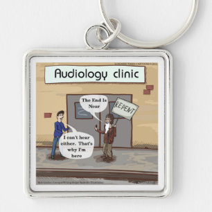 Repent For The Audiologist Office Funny Key Ring