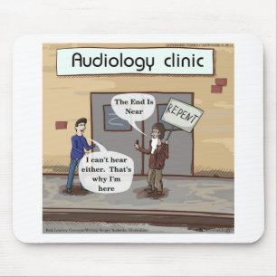 Repent For The Audiologist Office Funny Mouse Mat