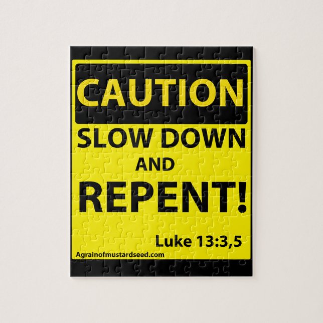 Repent Jigsaw Puzzle (Vertical)