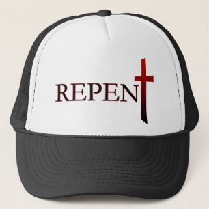 Repent Trucker Hat White/Black