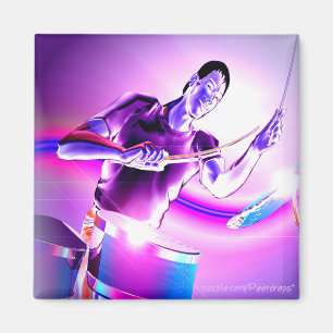 Repercussion- Purple Drummer Magnet