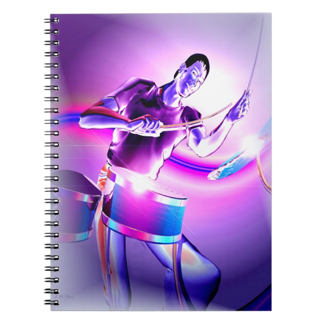 Repercussion - Purple Drummer Notebook (Front)