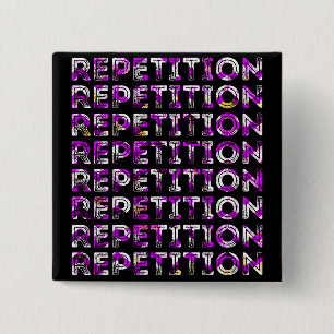 Repetition 15 Cm Square Badge