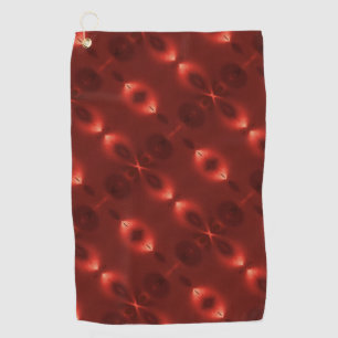 Repetition of soft gradient oval 'infinite symbol' golf towel