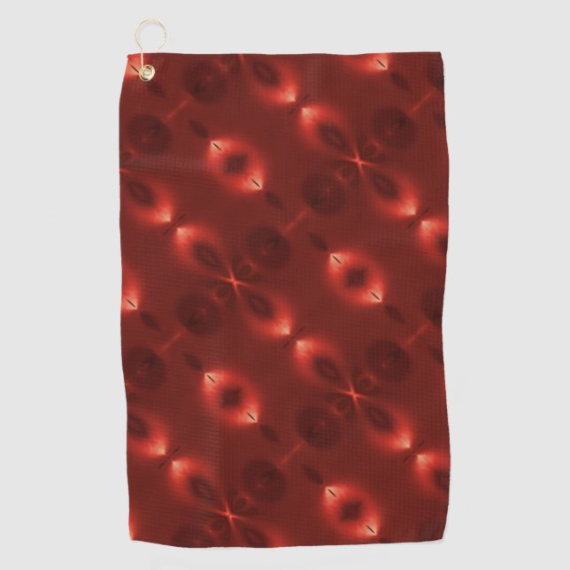 Repetition of soft gradient oval 'infinite symbol' golf towel (Front)