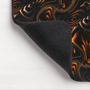 Repetition of twisted circles in dark red to brown mouse mat