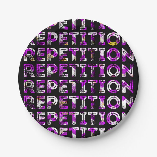 Repetition Paper Plate (Front)