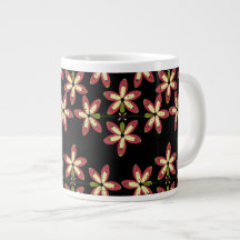 Repetitive seamless floral shapes 