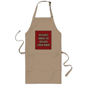 Replace Image to Design Your Own! Long Apron