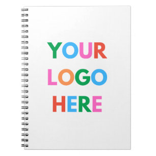 Replace Logo With Your Own   Modern Personalised  Notebook