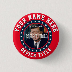 Replace Photo   Election Template Round 3 Cm Round Badge