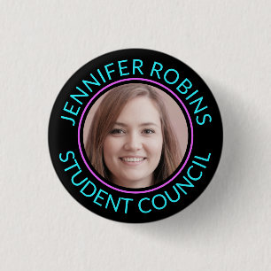 Replace Photo   Student Council 3 Cm Round Badge