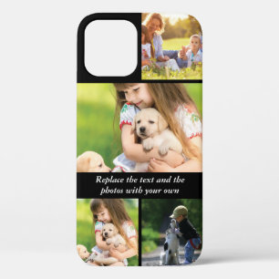 Replace text and photos with your own iPhone 12 case