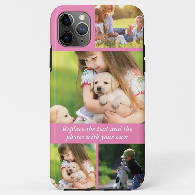 Replace text and photos with your own Case-Mate iPhone case (Back)