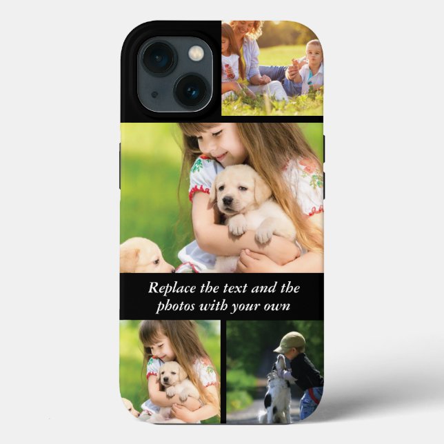Replace text and photos with your own Case-Mate iPhone case (Back)