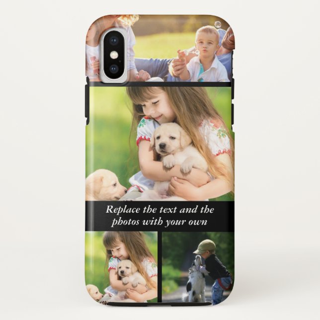 Replace text and photos with your own Case-Mate iPhone case (Back)