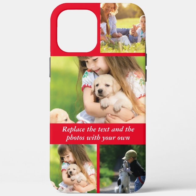 Replace text and photos with your own Case-Mate iPhone case (Back)