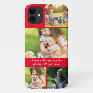 Replace text and photos with your own iPhone 11 case
