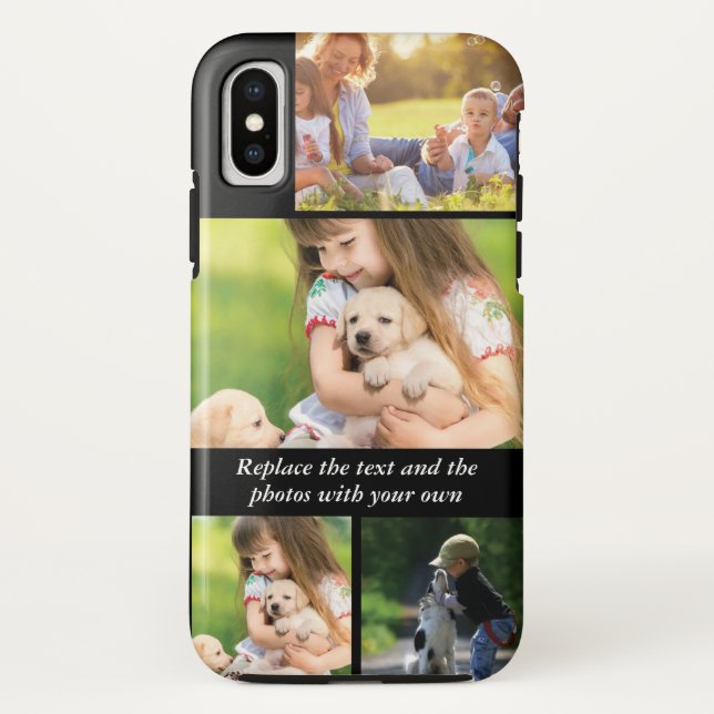 Replace text and photos with your own Case-Mate iPhone case (Back)