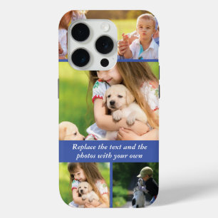 Replace text and photos with your own iPhone 15 pro case