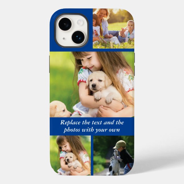 Replace text and photos with your own Case-Mate iPhone case (Back)