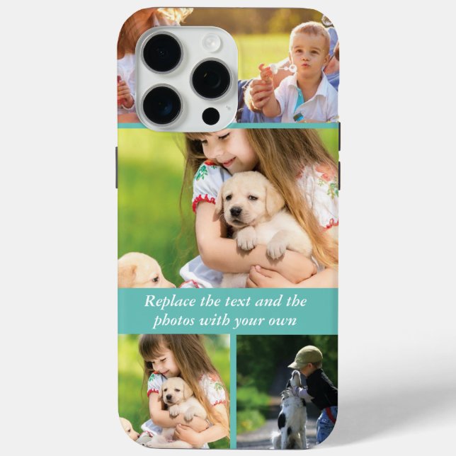 Replace text and photos with your own Case-Mate iPhone case (Back)