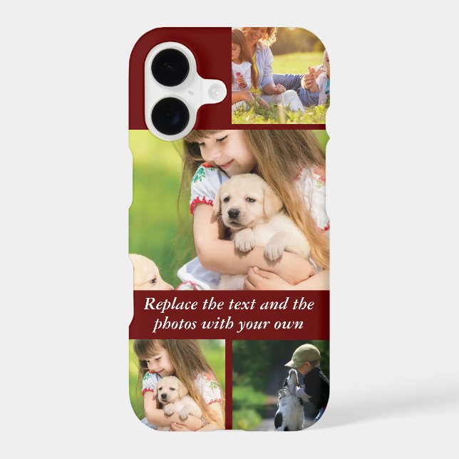 Replace text and photos with your own iPhone case (Back)
