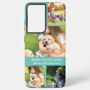 Replace text and photos with your own samsung galaxy case