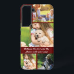 Replace text and photos with your own samsung galaxy case<br><div class="desc">Replace text and photos with your own</div>