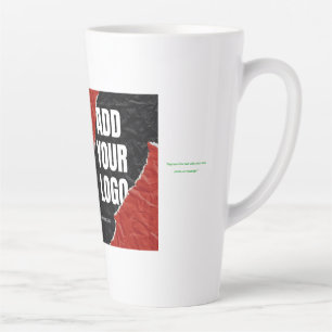 Replace this text with your own photo or message latte mug