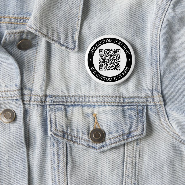 Replace with Your Own Uploaded QR code or Image 6 Cm Round Badge (In Situ)